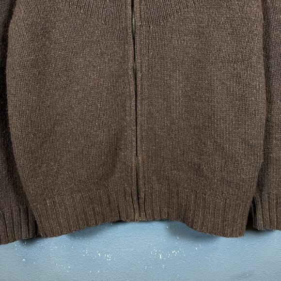 Number Nine 2 men’s brown wool full zip Japan sweater Avant Garde - Picture 3 of 16